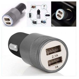 *NEW* 2in1 LED USB Double Car Charger